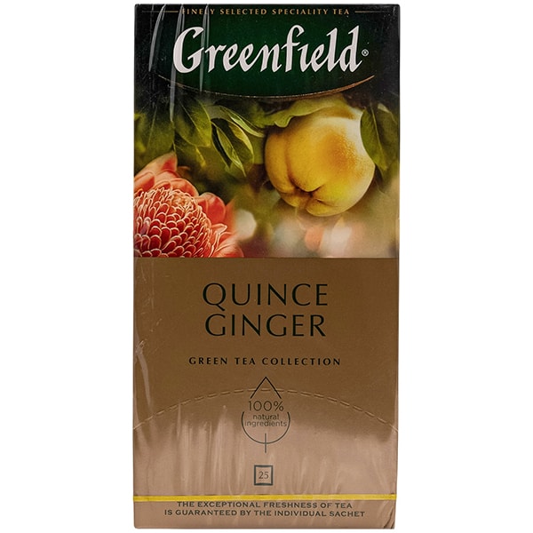 Чай Greenfield зеленый Quince Ginger листовой 25 пакетиков